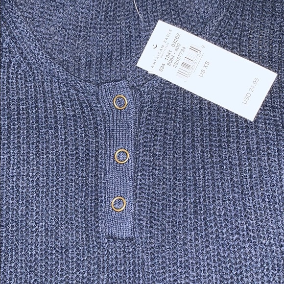 American Eagle Navy Blue Tank Top - Picture 3 of 4